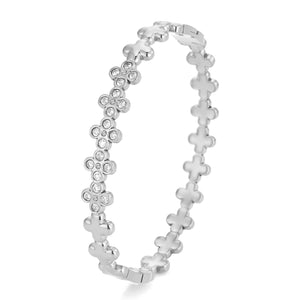 Bangle klaver steentjes