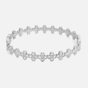 Bangle klaver steentjes