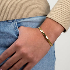 Bangle Lux motief goud