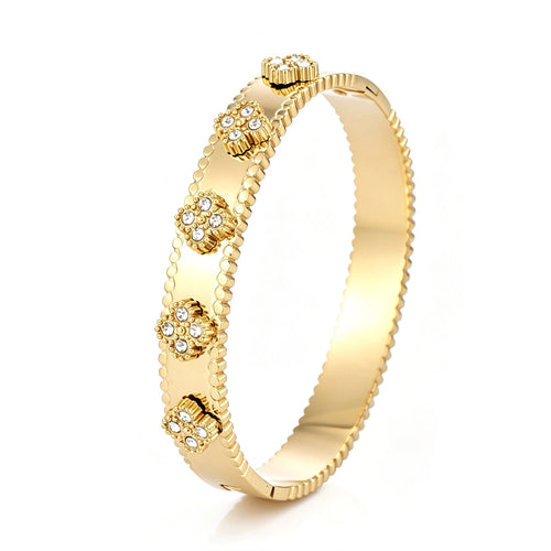Bangle luxe klavers met zirkonia