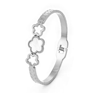 Open bangle and luxury flowers