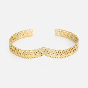 Bangle open patroon goud