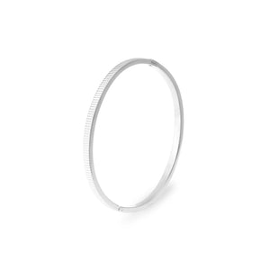 Bangle ripple zilver