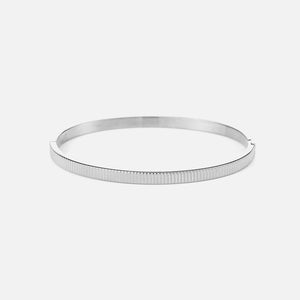 Bangle ripple zilver