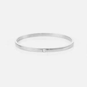 Bangle single star - Zilver