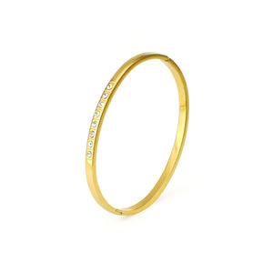 Bangle steentjes goud