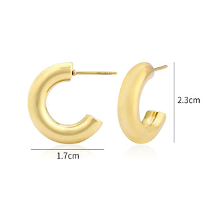 Basic creolen 23mm goud