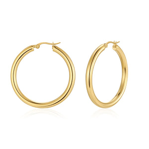 Basic hoops 4cm goud