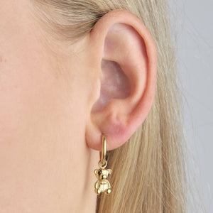 Beertjes oorbellen goud