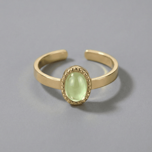 Birthstone ring goud
