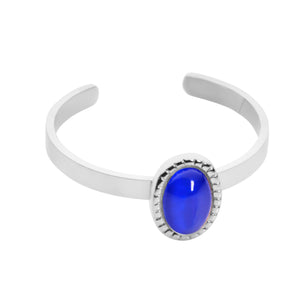 Birthstone ring zilver