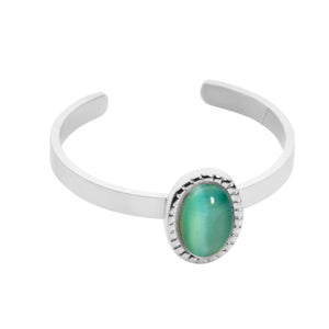 Birthstone ring zilver