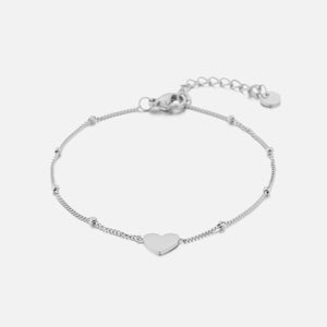 Bolletjes armband hart
