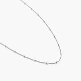 Bolletjes ketting zilver
