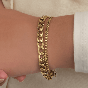 Chunky armband dubbel