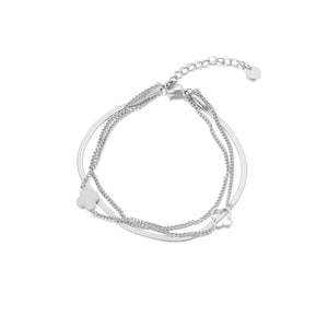 Drielaags armband klaver