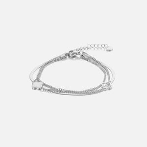 Drielaags armband klaver