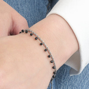Dubbele armband zwart