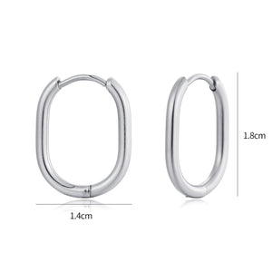 DYO premium ovalen oorbellen 1,8 cm