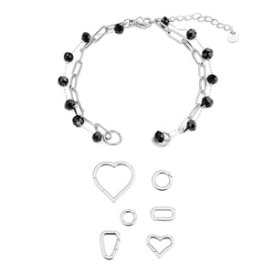 DYO Premium tweelaags armband zwart