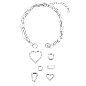 DYO Premium tweelaags parel armband