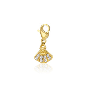 DYO Schelp met steentjes goud