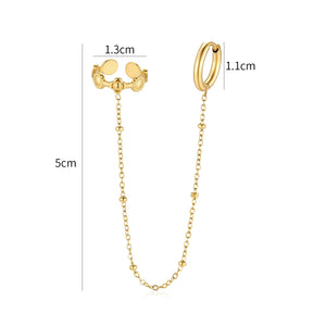 Ear cuff ketting boho goud
