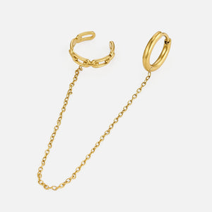 Ear Cuff ketting schakels goud