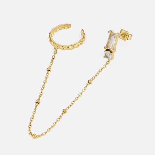 Ear Cuff ketting steentjes