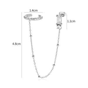 Ear Cuff ketting steentjes