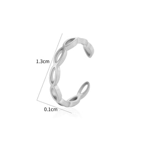 Ear cuff open schakels