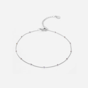 Enkelband balletjes paars