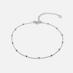 Enkelband balletjes Zwart
