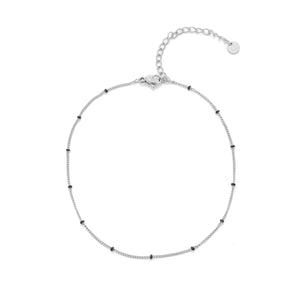 Enkelband balletjes Zwart