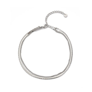 Enkelband drielaags plat/bolletjes