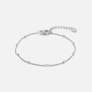 Fijne bolletjes armband - Zilver