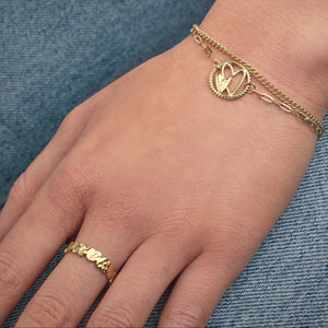 Hartjes ring goud