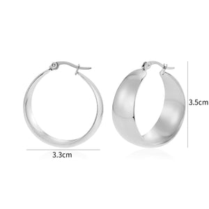 Hoops breed zilver