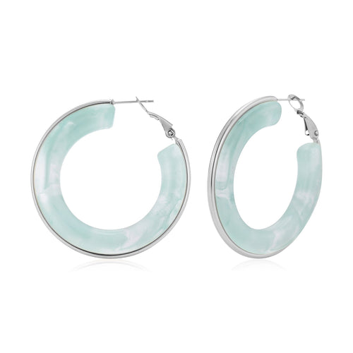 Hoops groot turquoise