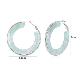 Hoops groot turquoise