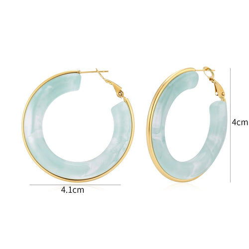 Hoops groot turquoise