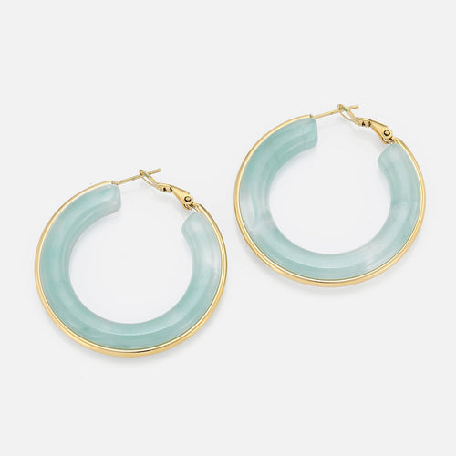 Hoops groot turquoise