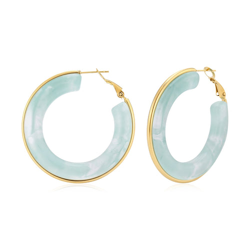Hoops groot turquoise