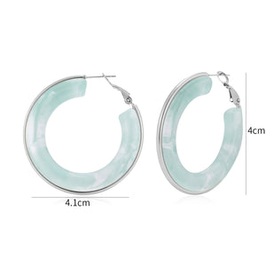 Hoops groot turquoise