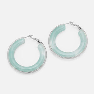 Hoops groot turquoise