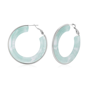 Hoops groot turquoise