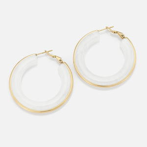 Hoops groot wit goud