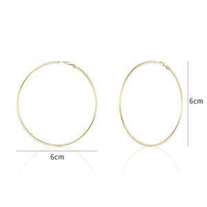 Hoops oorbellen 6cm