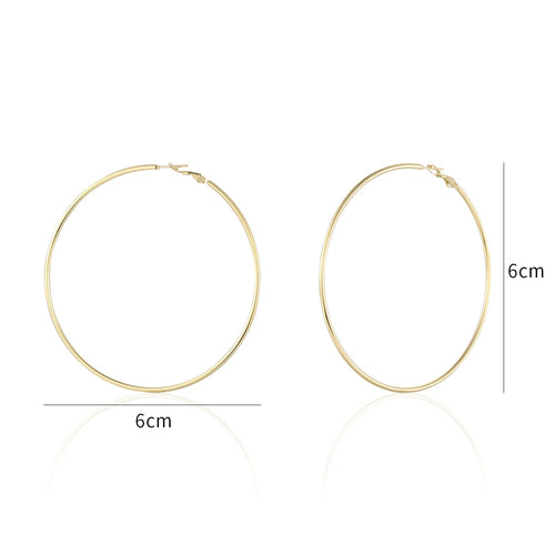 Hoops oorbellen 6cm