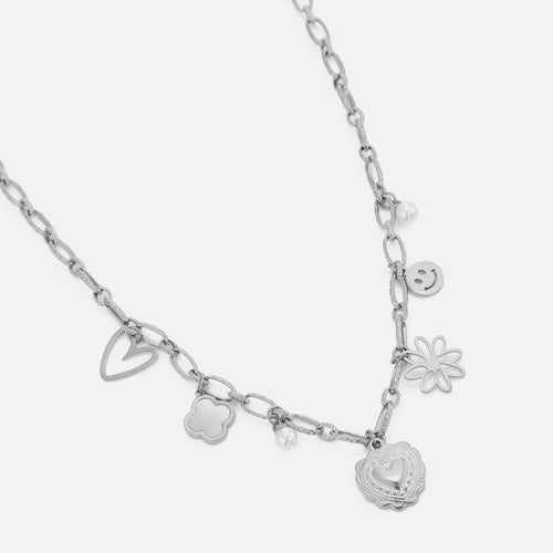 Ketting bedel mix bloem